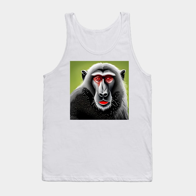 Baboon Tank Top by ArtShare